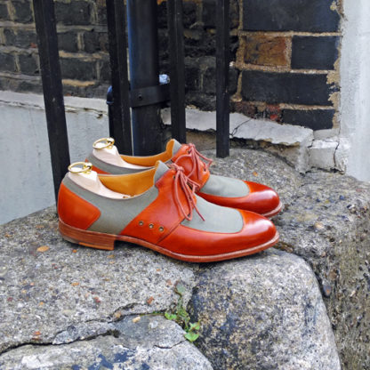 saddle derby shoe