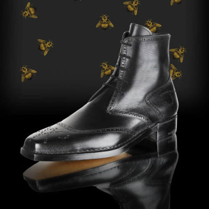 Men's black Derby boot