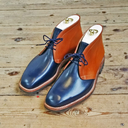 machine stitched desert boots