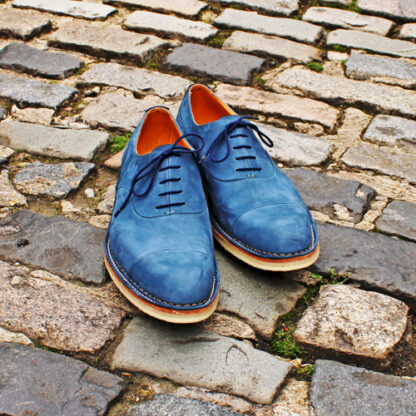hybrid oxford shoes in blue Nubuck