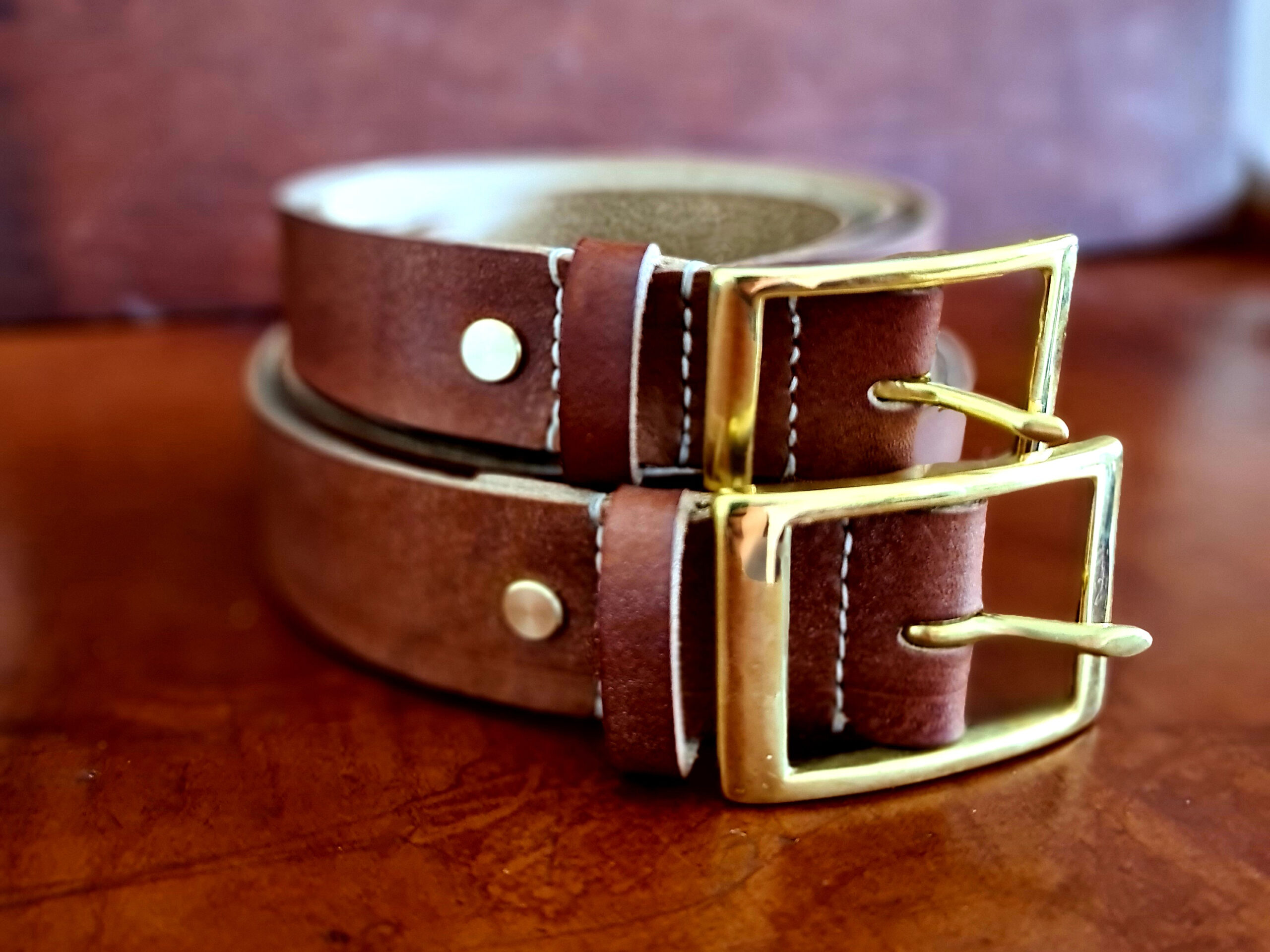 Discover Making Bridle Belt Kit made with Baker's Oak Bark leather