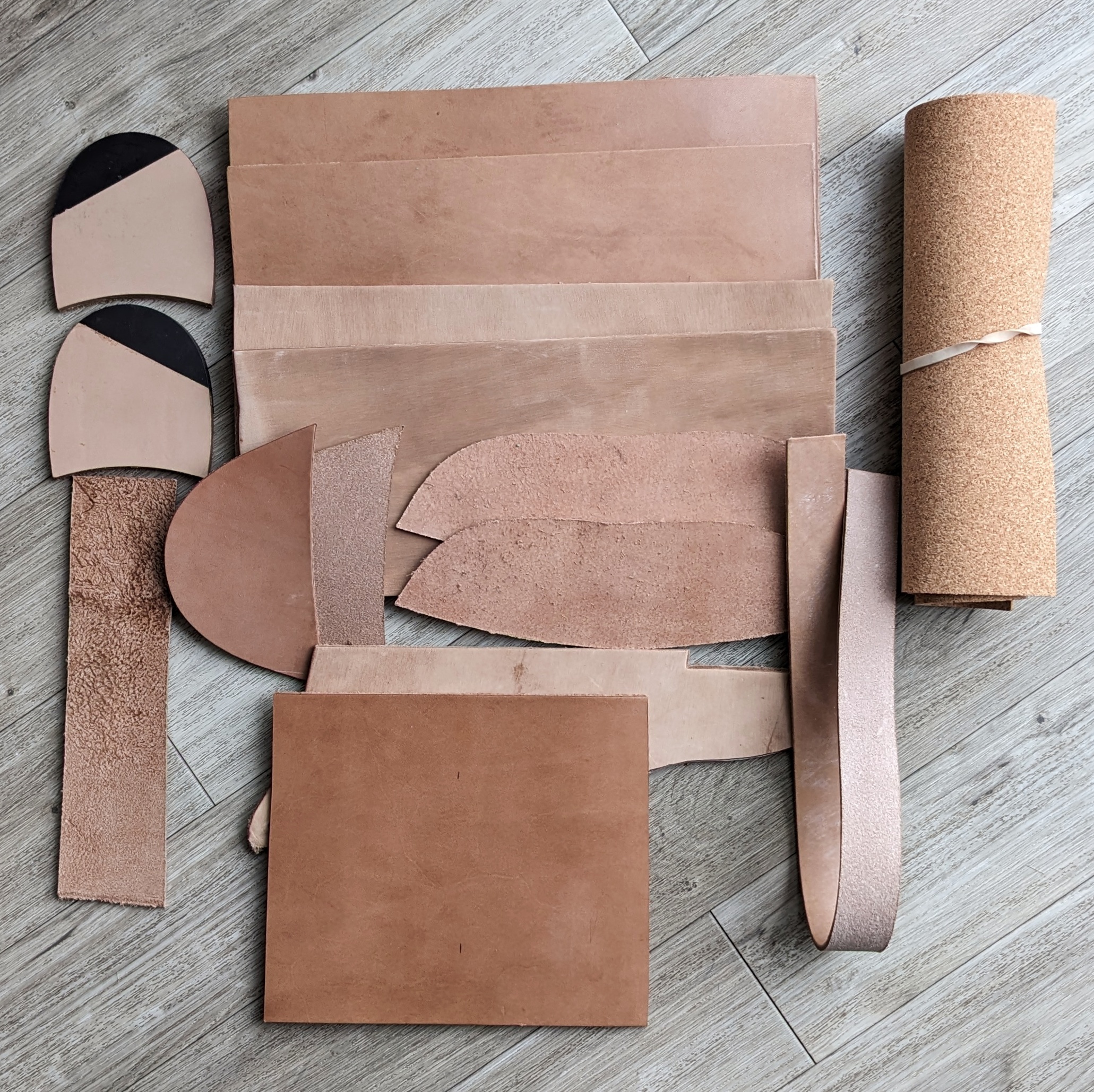 Shoe Making Kit - leather for handsewn shoe making