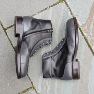 two-tone derby boots