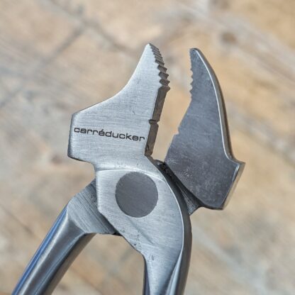Carreducker logo on narrow lasting pliers