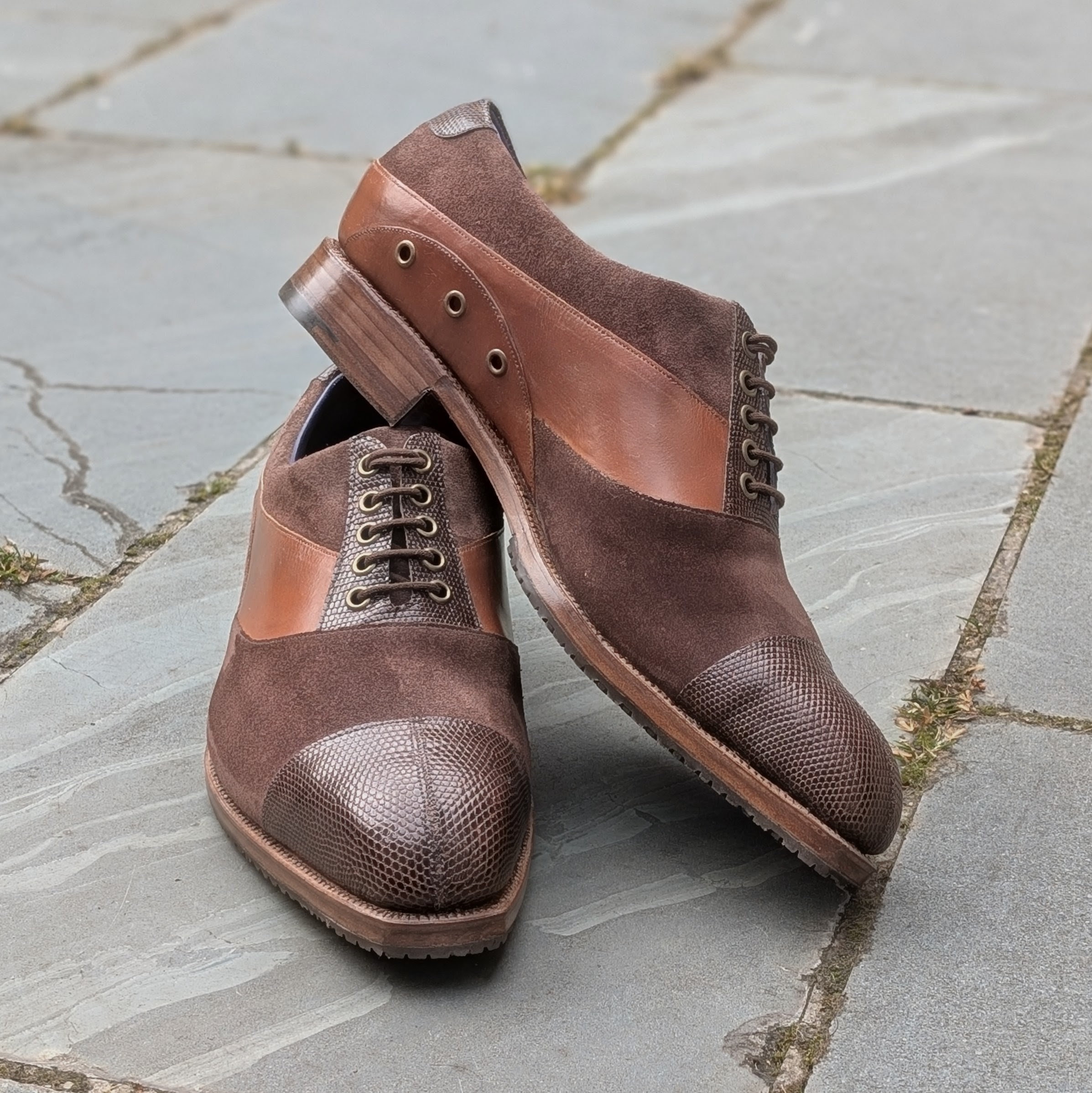 oxford shoe detail shot