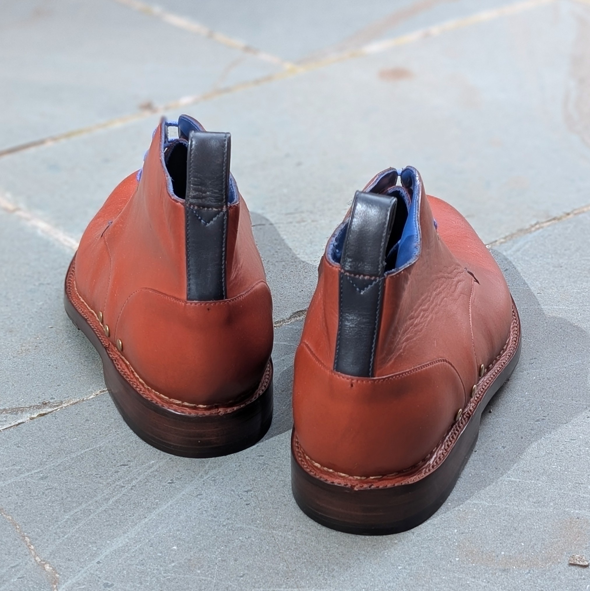 back detail of derby boots